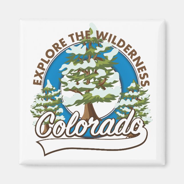 Aimant Explorez la Wilderness, Colorado (Devant)