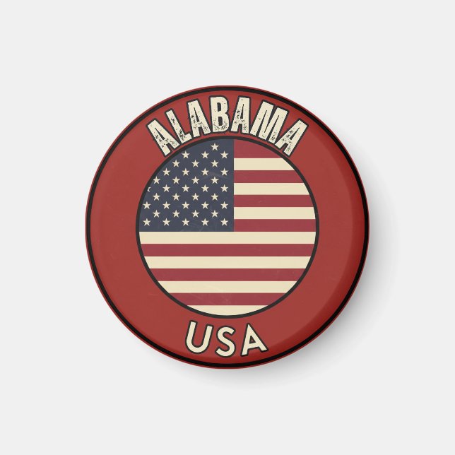 Aimant Explorez l'Alabama - Aventure d'État  (Devant)