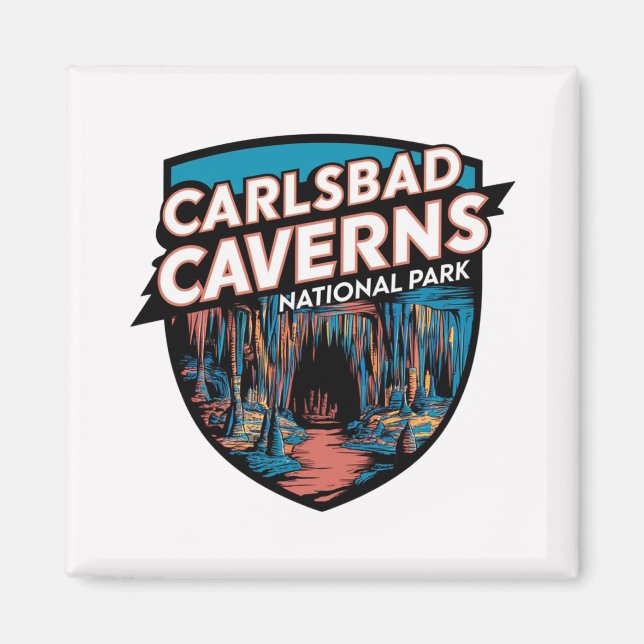 Aimant Explorez le parc national Carlsbad Caverns (Devant)
