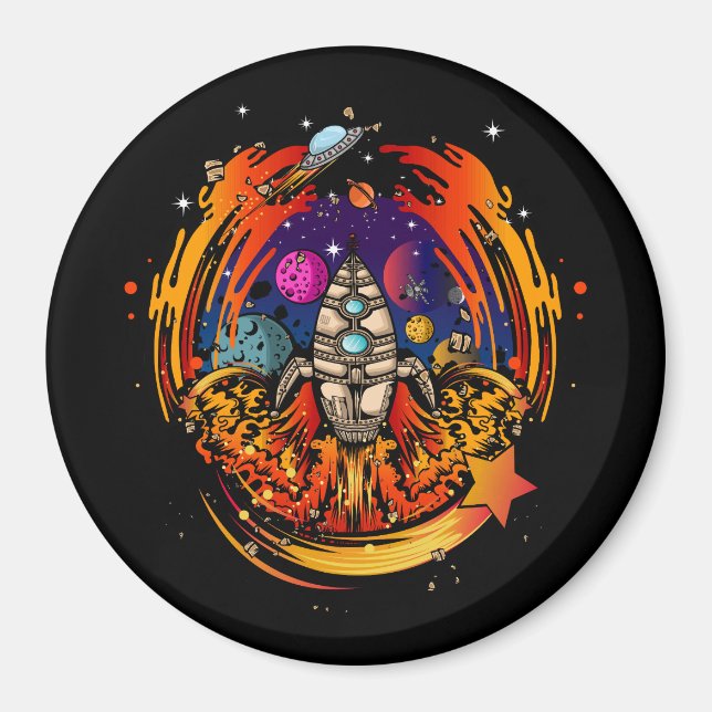 Aimant Exploser le vaisseau spatial (Devant)