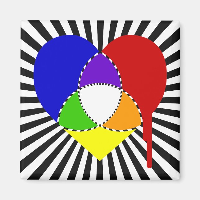 Aimant explosion du coeur du graphique en couleurs (Devant)