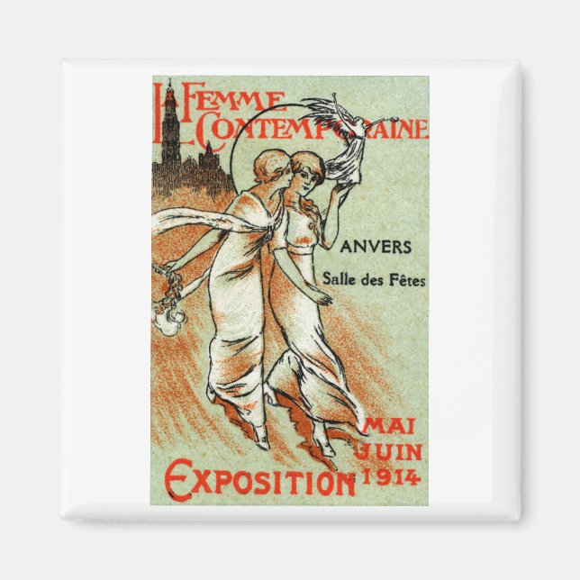 Aimant Expo 1914 pour la femme moderne (Devant)
