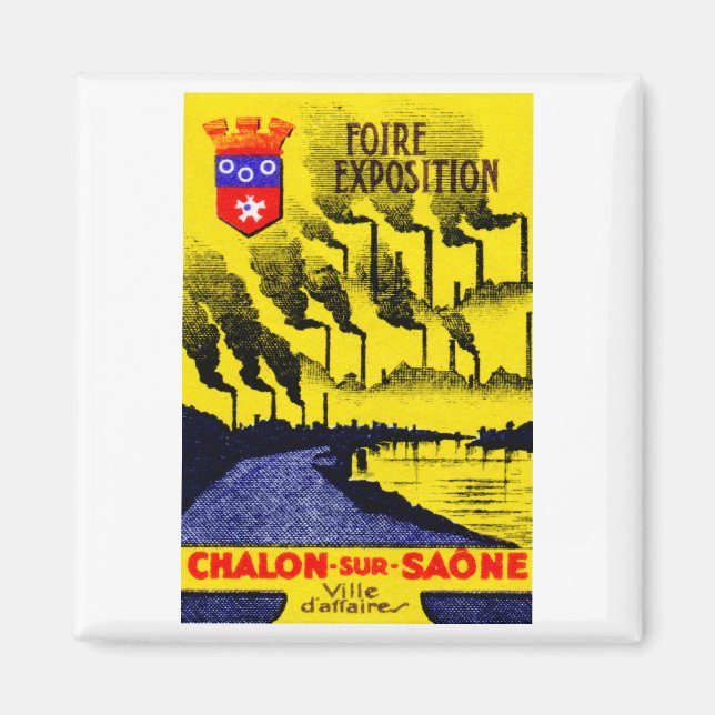 Aimant Expo industrielle française 1920 (Devant)