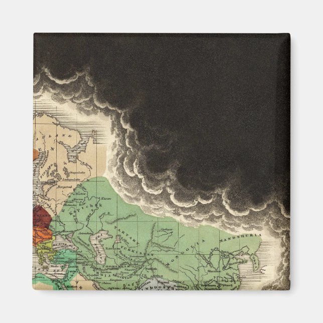 Aimant Exposer l'Empire de Kublai Khan 1294 après J.-C. (Devant)