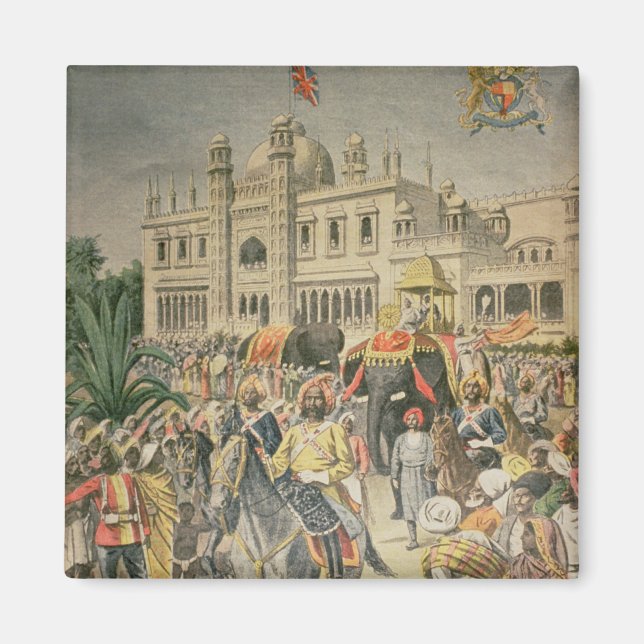 Aimant Exposition de 1900 : le pavillon anglo-indien (Devant)