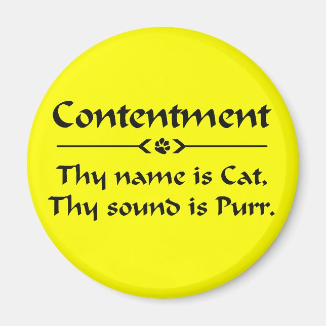 Aimant Expression de contentement pour un amoureux des ch (Devant)