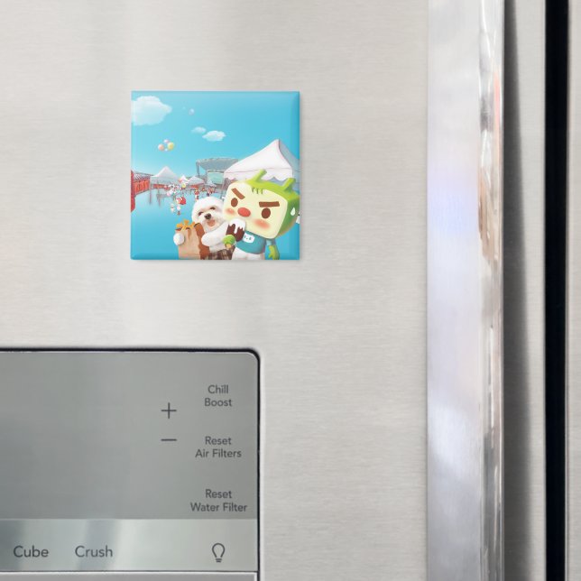 Aimant Extérieur Marché amusant (In situ (réfrigérateur))