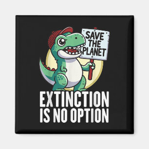 Aimant Extinction N'Est Pas Option Dinosaur De l'environn