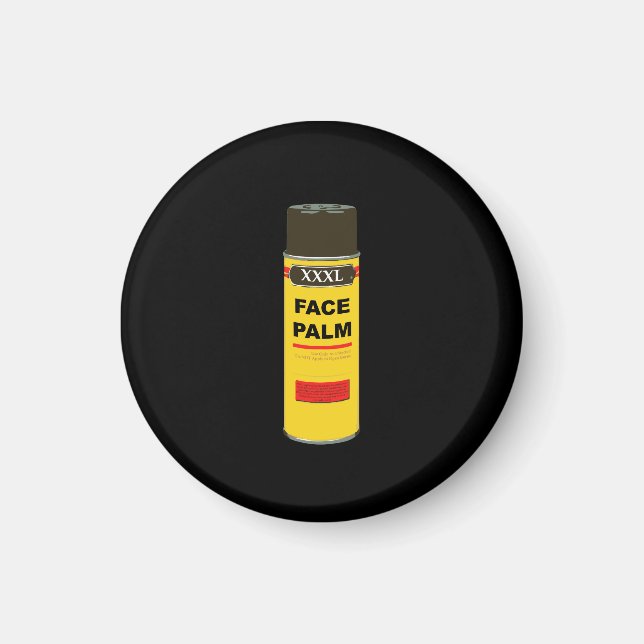 Aimant Extra Extra Extra Grande canette de FACE PALM (Devant)