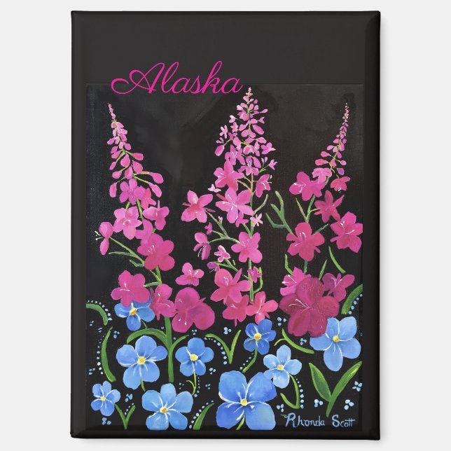 Aimant Exubérance d'Alaska Épilobe magnétique (Recto)