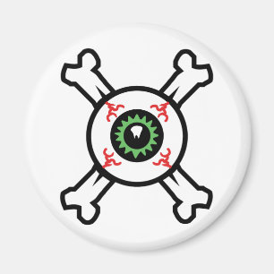 Aimant Eyeball et Crossbones pour les arrière - plans lég