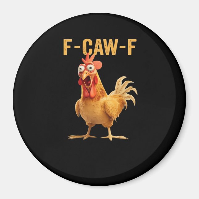 Aimant F-Caw-F-Chicken Essentiel Créatif Décontracté (Devant)
