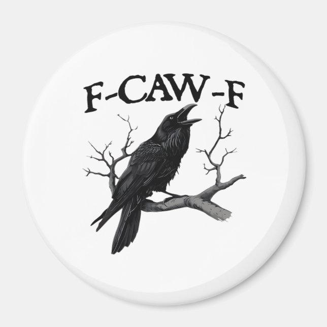 Aimant F Caw F Graphique Vintage Classique (Devant)