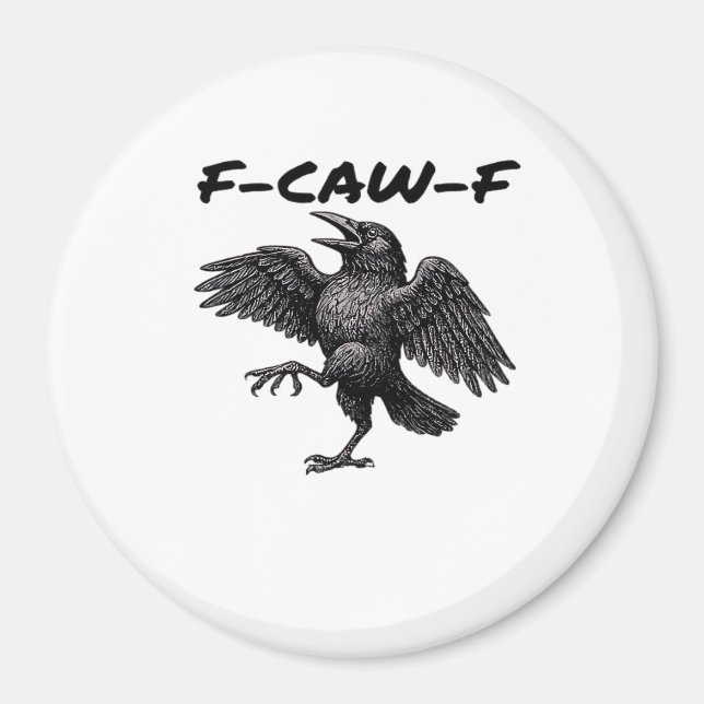 Aimant F Caw F Graphisme Vintage Essentiel (Devant)