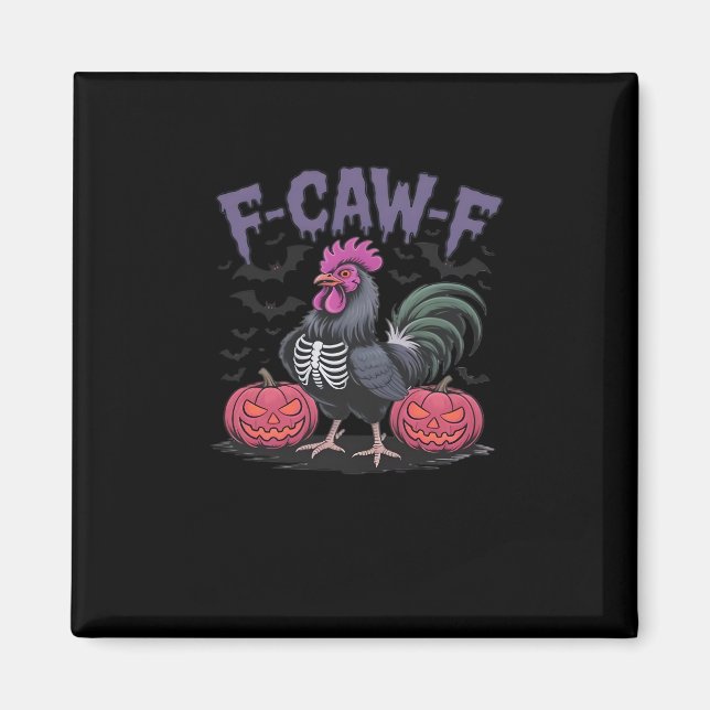 Aimant F Caw F Poulet Drôle Classique Style Simple Propre (Devant)