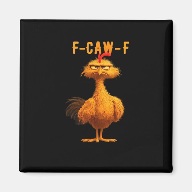Aimant F-Caw-F Poulet Essentiel Art Branché (Devant)