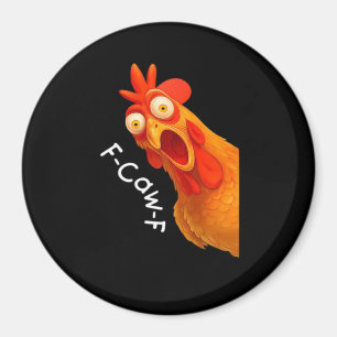 Aimant F-Caw-F Poulet Essentiel Classique Rétro