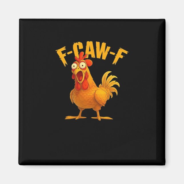 Aimant F-Caw-F-Poulet Essentiel Vintage Cool (Devant)