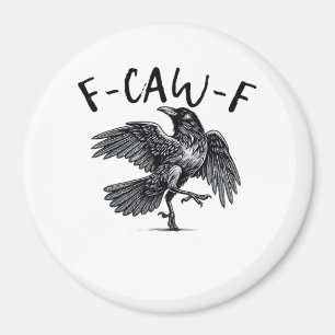 Aimant F Caw F Style Rétro Classique Corbeau