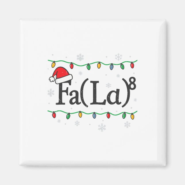 Aimant Fa (la) 8 Drôle de prof de maths Noël Ugly Sweate (Devant)