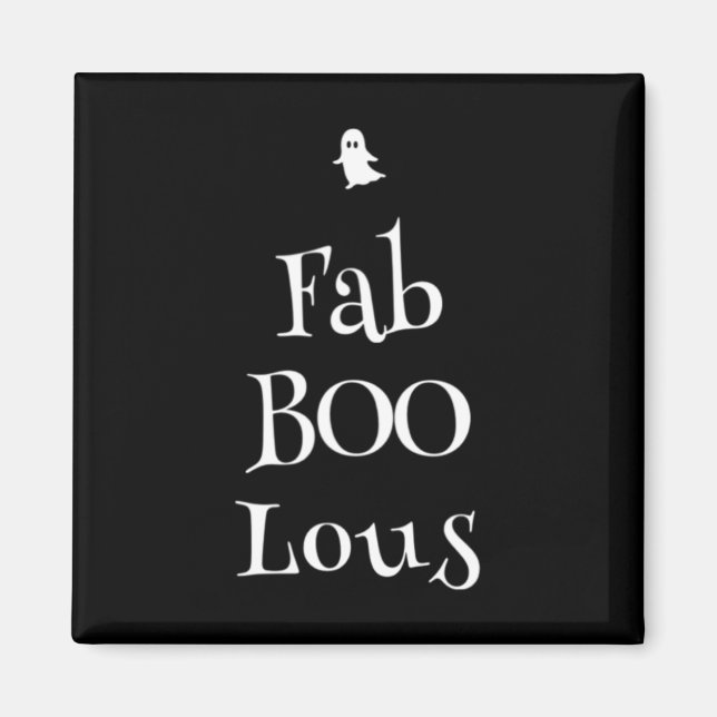 Aimant Fab Boo Lous Halloween Fantôme (Devant)