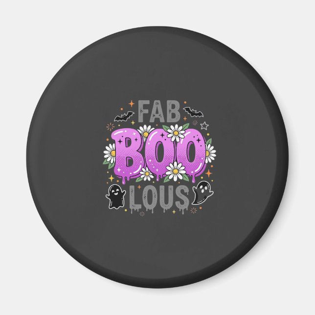 Aimant Fab Boo Lous modèle de fantôme d'Halloween_1 (Devant)