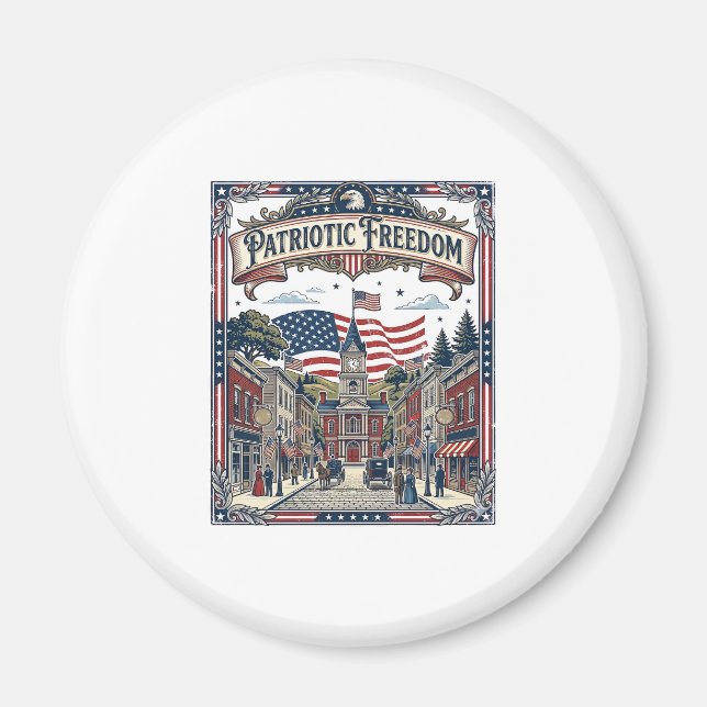Aimant Fabricant de savon patriotique (Devant)