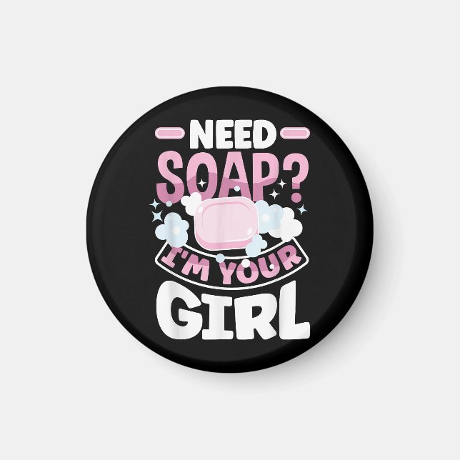 Aimant Fabrication de savon Fabricant de savon Drôle (Devant)