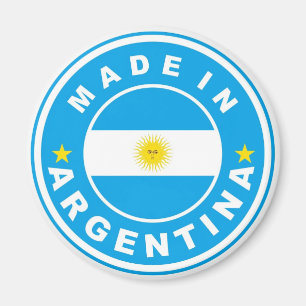 Aimant fabriqué en argentine étiquette drapeau