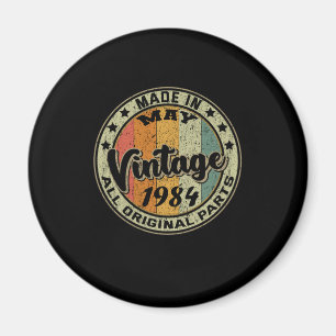 Aimant Fabriqué En Mai Vintage 1984 Toutes Les Pièces Ori