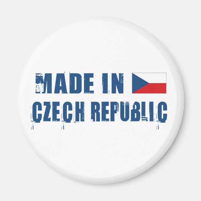 Aimant Fabriqué en République tchèque (Devant)