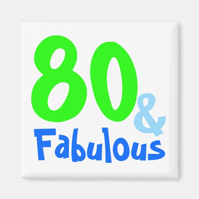 Aimant Fabuleux Nouvel Anniversaire De Neon (Devant)