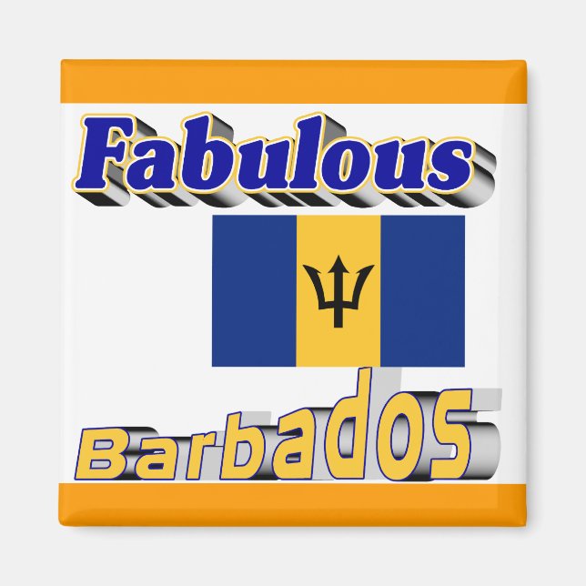 Aimant fabulous barbados (Devant)