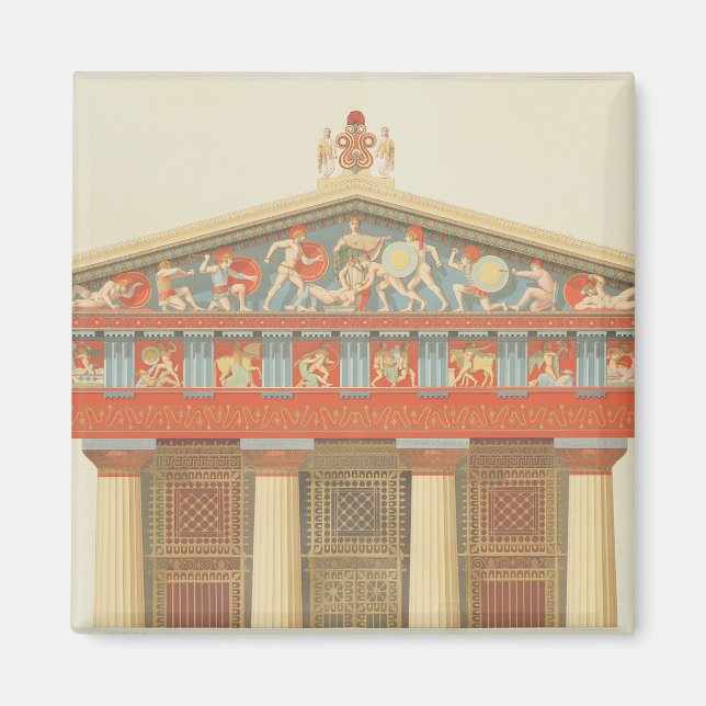 Aimant Façade du Temple de Jupiter à Aegina (323-27 (Devant)