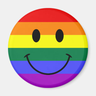 Aimant Face arc-en-ciel