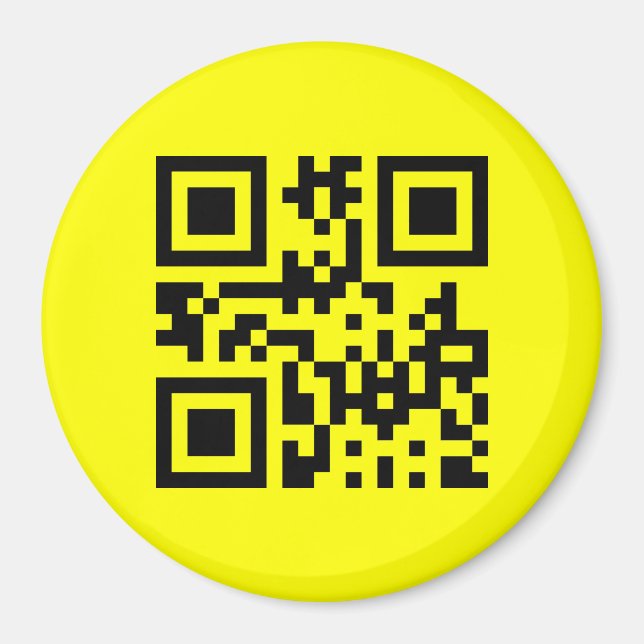 Aimant Face heureuse ☻ inversée — Code QR (Devant)