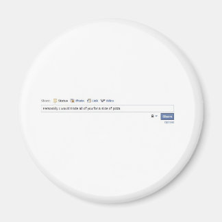 Aimant Facebook Friends and Pizza