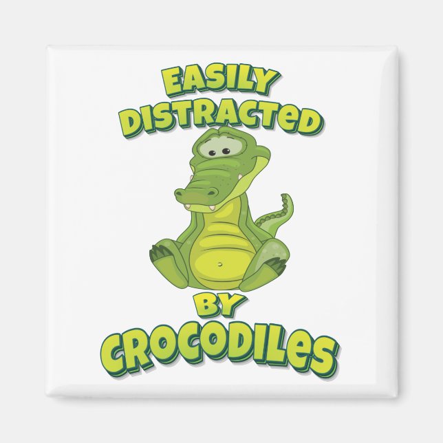 Aimant Facilement Distrait Par Les Crocodiles (Devant)
