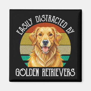 Aimant Facilement Distrait Par Les Golden Retrievers