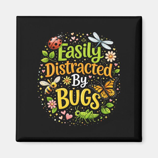 Aimant Facilement Distrait par les Insectes (Devant)
