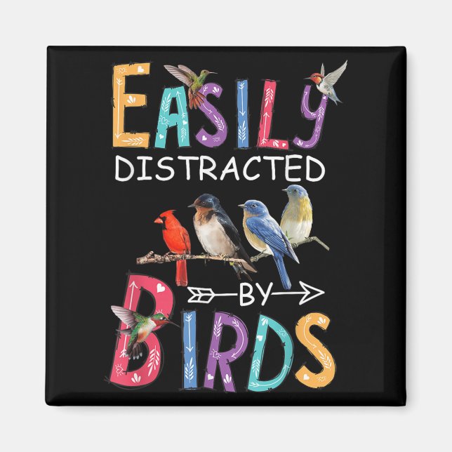 Aimant Facilement Distrait Par Les Oiseaux Drôle Oiseau (Devant)