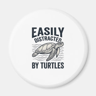 Aimant Facilement Distrait Par Les Tortues Design De T-Sh
