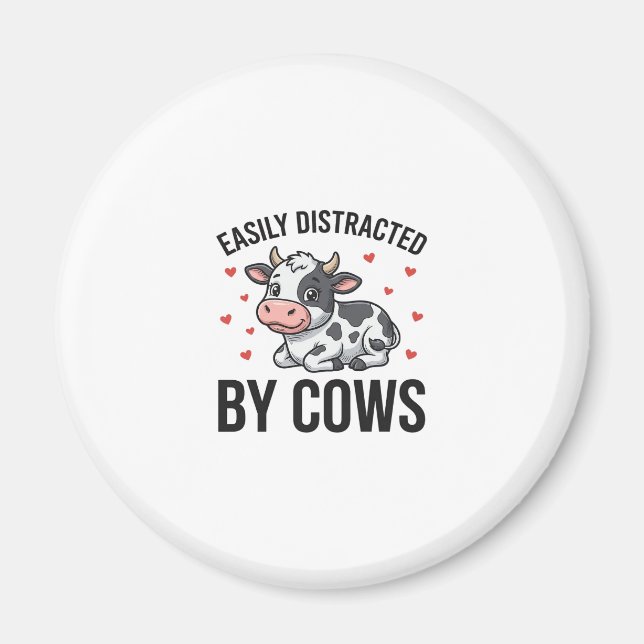Aimant Facilement distrait par les vaches Graphique de va (Devant)