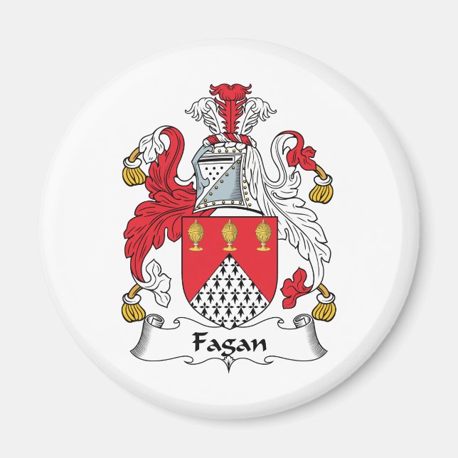 Aimant Fagan Family Crest (Devant)
