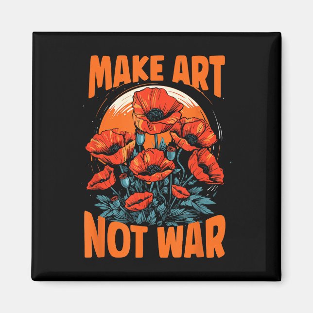 Aimant Faire De L'Art Pas Des Poppies De Croissance De Gu (Devant)