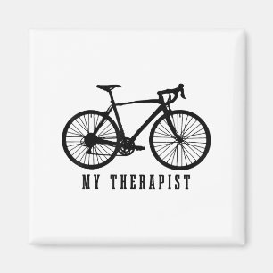 Aimant Faire du vélo sur mon vélo de route drôle Therast