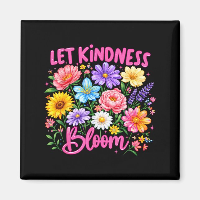 Aimant Faire fleurir la gentillesse Fleurs Gentilles Sant (Devant)