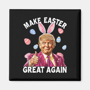 Aimant Faire Pâques Grande à nouveau Drôle de Lapin Trump