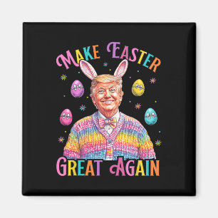 Aimant Faire Pâques Grande à nouveau Drôle de Lapin Trump