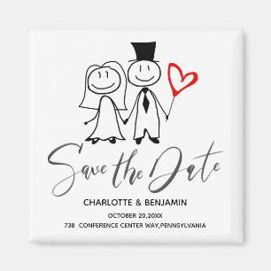 Aimant Faire part de mariage drôle à conserver 